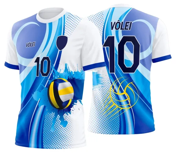 Arte Digital para Camiseta de Vôlei Personalizada Profissional