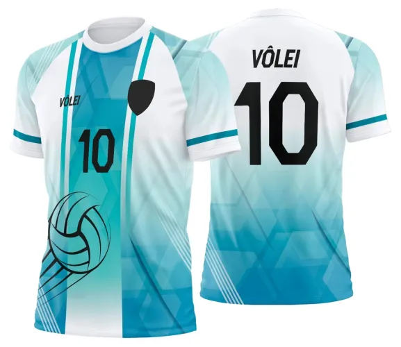 Arte Digital para Camiseta de Vôlei Personalizada Profissional