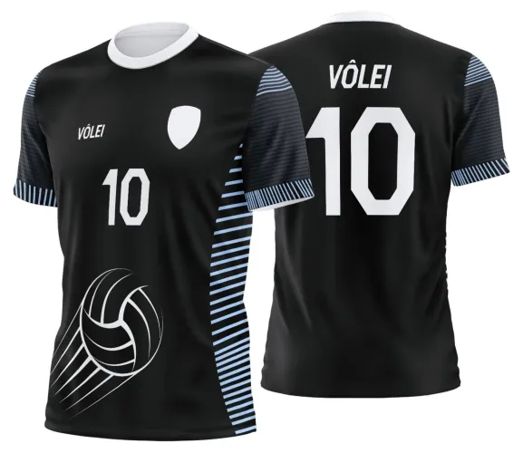 Arte Digital para Camiseta de Vôlei Personalizada Profissional