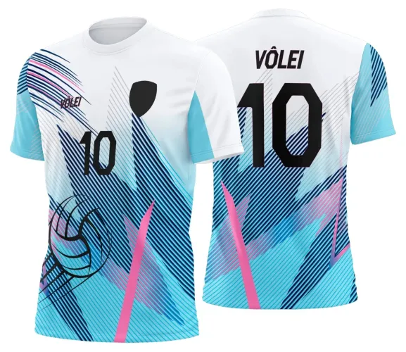 Arte Digital para Camiseta de Vôlei Personalizada Profissional