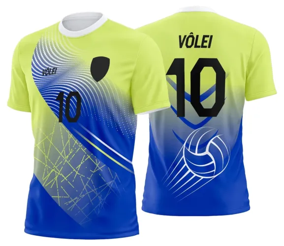Arte Digital para Camiseta de Vôlei Personalizada Profissional