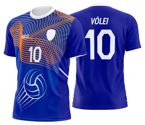 Arte Digital para Camiseta de Vôlei Personalizada Profissional