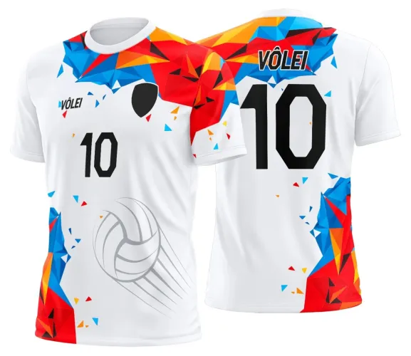 Arte Digital para Camiseta de Vôlei Personalizada Profissional