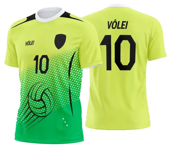 Arte Digital para Camiseta de Vôlei Personalizada Profissional