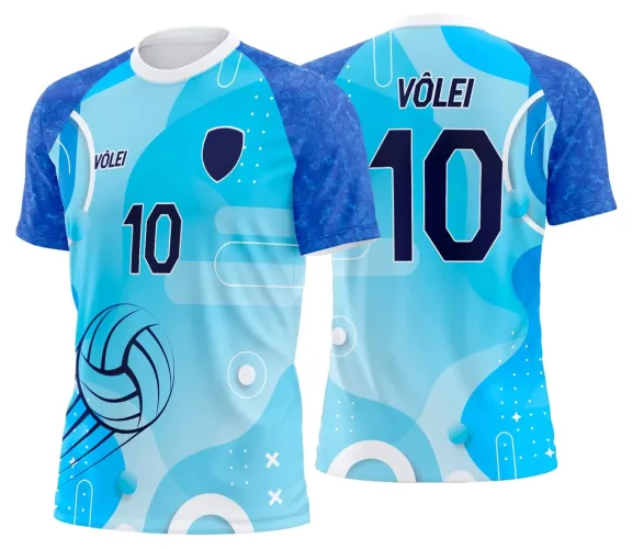 Arte Digital para Camiseta de Vôlei Personalizada Profissional