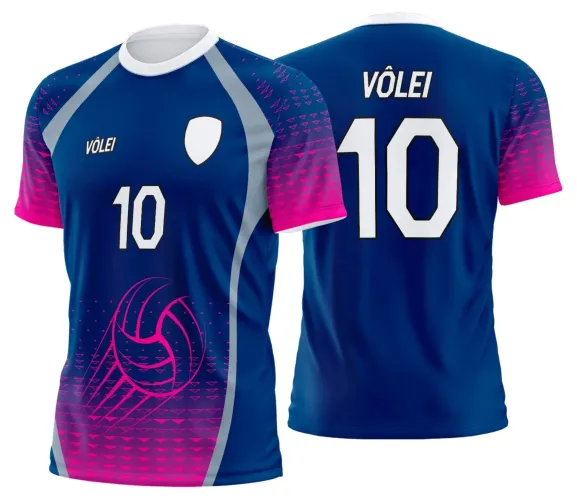 Arte Digital para Camiseta de Vôlei Personalizada Profissional