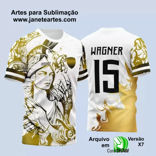 Arte Estampa Camisa Branca Interclasse - Jogos Internos - 2024 - Athena  Dourada