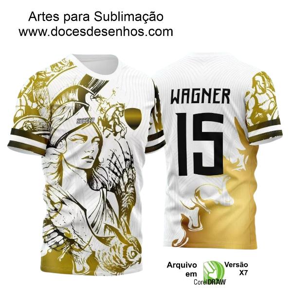 Arte Estampa Camisa Branca Interclasse - Jogos Internos - 2024 - Athena  Dourada