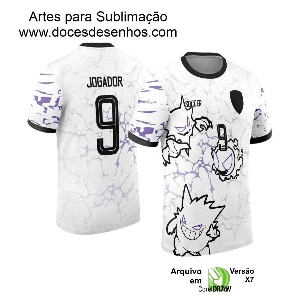 Arte Estampa Camisa Branca Interclasse - Jogos Internos 2024 Gengar