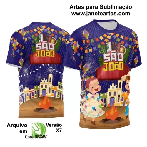 Arte Estampa Camisa Festa Junina 2024 Arraiá 