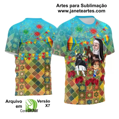 Arte Estampa Camisa Festa Junina 2024 Arraiá
