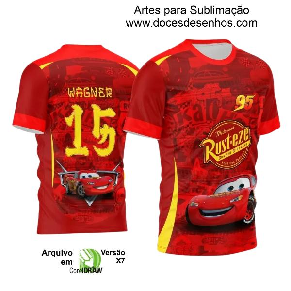 Arte Estampa Camisa Interclasse - Jogos Internos 2024 - Relâmpago Mcqueen