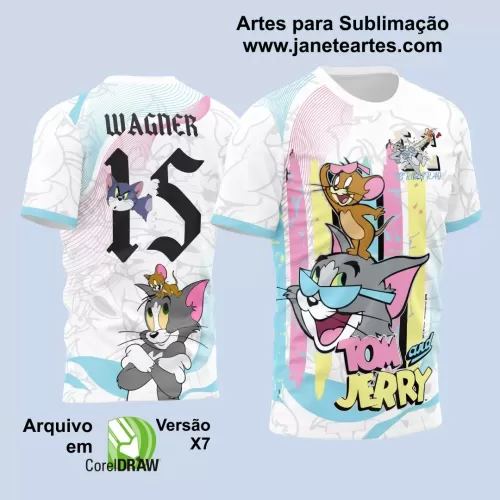 Arte Estampa Camisa Interclasse - Jogos Internos 2024 - Tom e Jerry