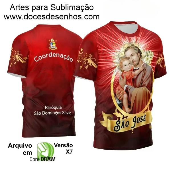 Arte Estampa Camisa Vetor Religião - São José 2024