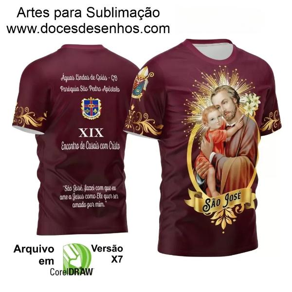 Arte Estampa Camisa Vetor Religião - São José 2024