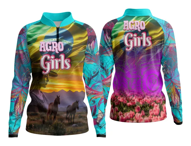 AGRO Feminina: Arte para Estampa Criativa de Camiseta