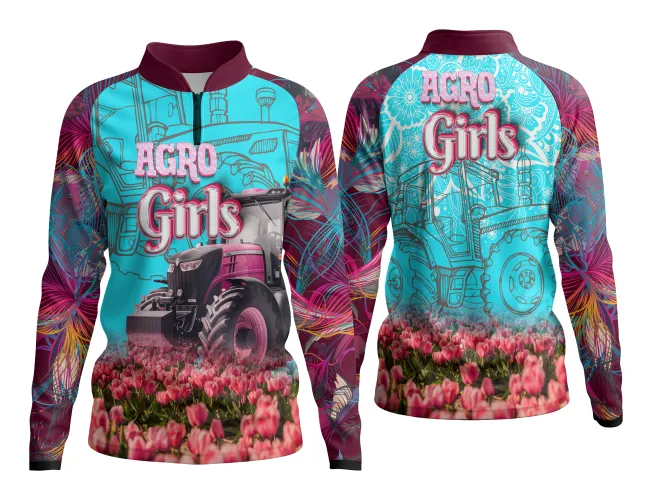 AGRO Feminina: Arte para Estampa Criativa de Camiseta