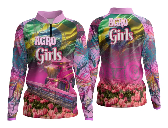 AGRO Feminina: Arte para Estampa Criativa de Camiseta