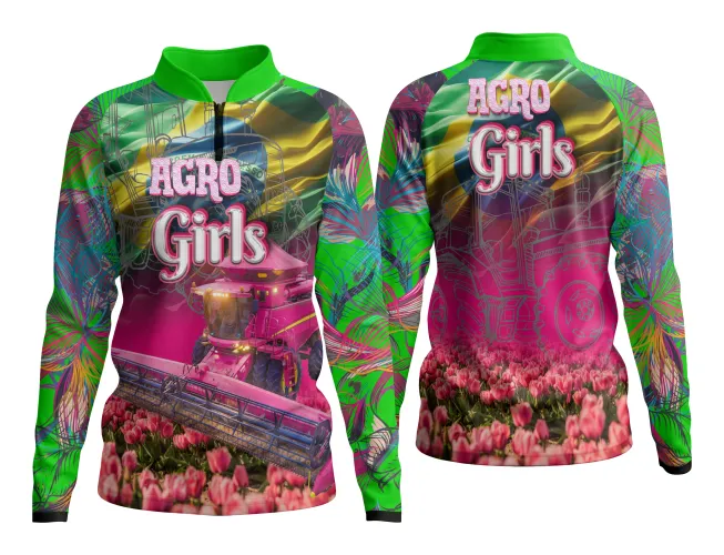 AGRO Feminina: Arte para Estampa Criativa de Camiseta