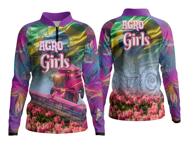 AGRO Feminina: Arte para Estampa Criativa de Camiseta