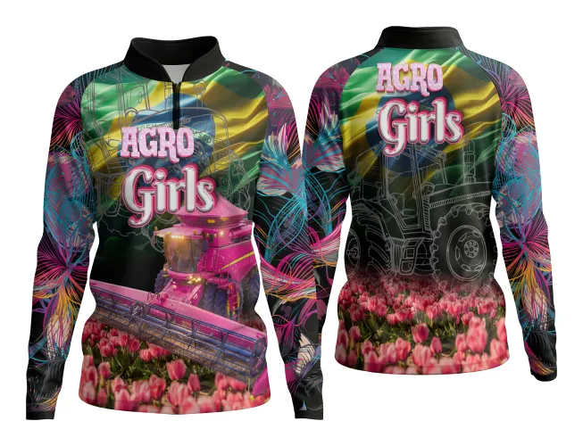 AGRO Feminina: Arte para Estampa Criativa de Camiseta