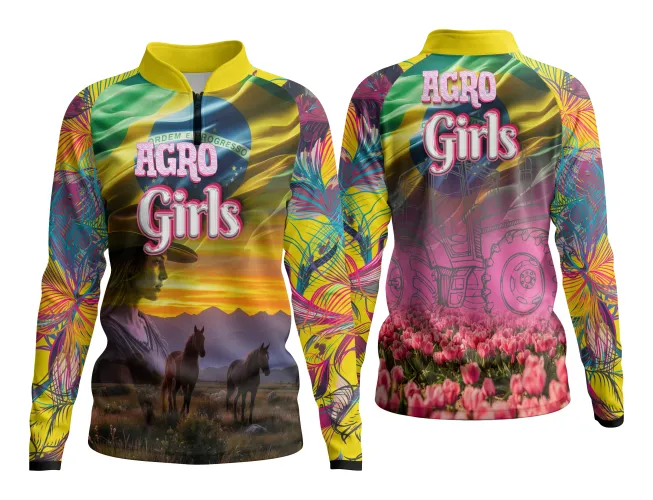 AGRO Feminina: Arte para Estampa Criativa de Camiseta