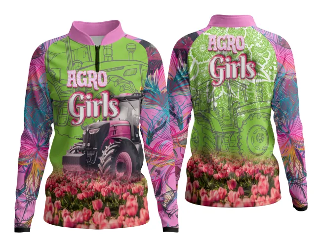 AGRO Feminina: Arte para Estampa Criativa de Camiseta