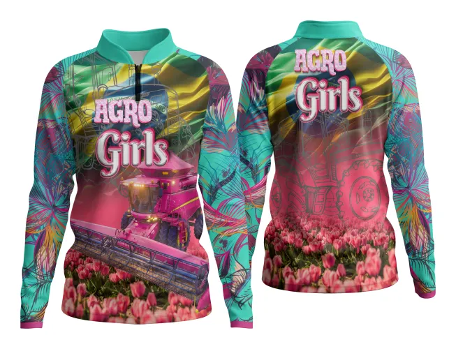 AGRO Feminina: Arte para Estampa Criativa de Camiseta