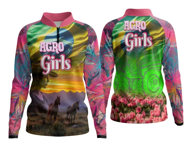 AGRO Feminina: Arte para Estampa Criativa de Camiseta