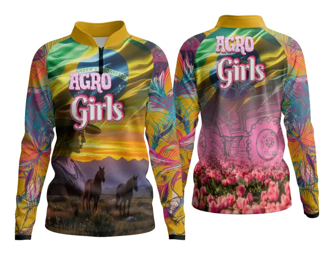 AGRO Feminina: Arte para Estampa Criativa de Camiseta