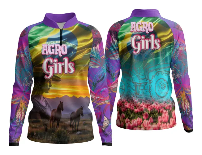 AGRO Feminina: Arte para Estampa Criativa de Camiseta