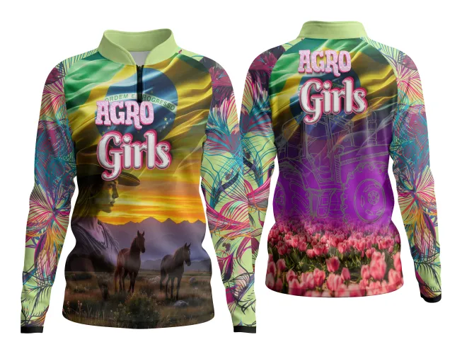 AGRO Feminina: Arte para Estampa Criativa de Camiseta