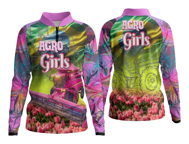 AGRO Feminina: Arte para Estampa Criativa de Camiseta