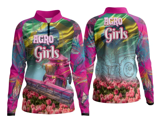 AGRO Feminina: Arte para Estampa Criativa de Camiseta