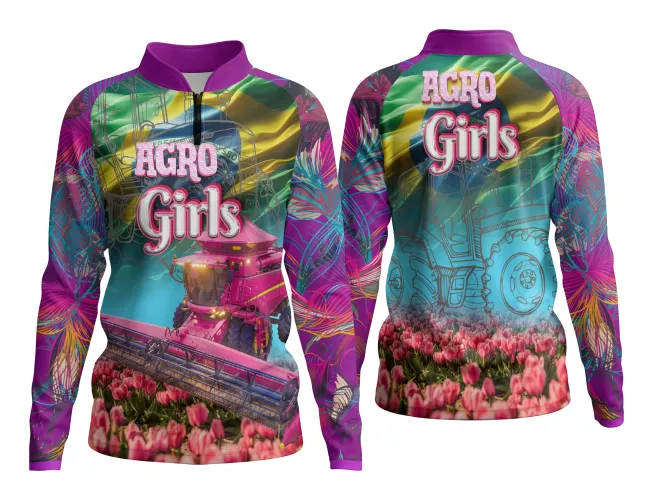 AGRO Feminina: Arte para Estampa Criativa de Camiseta