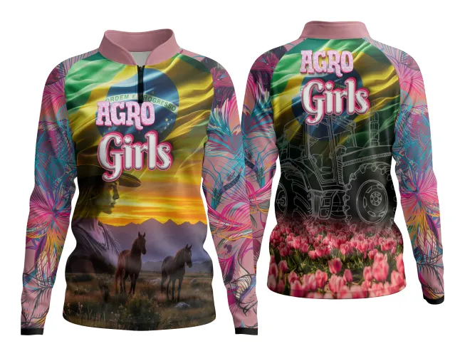 AGRO Feminina: Arte para Estampa Criativa de Camiseta