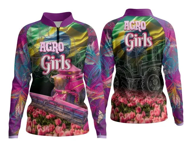 AGRO Feminina: Arte para Estampa Criativa de Camiseta