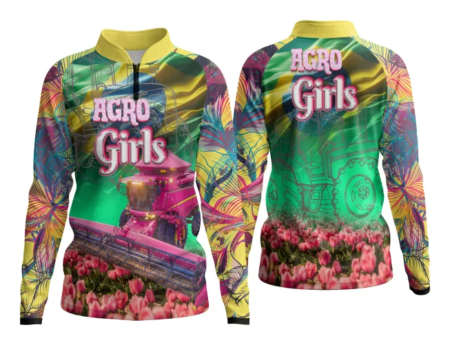 AGRO Feminina: Arte para Estampa Criativa de Camiseta