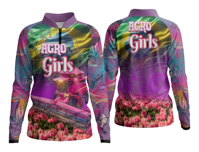 AGRO Feminina: Arte para Estampa Criativa de Camiseta