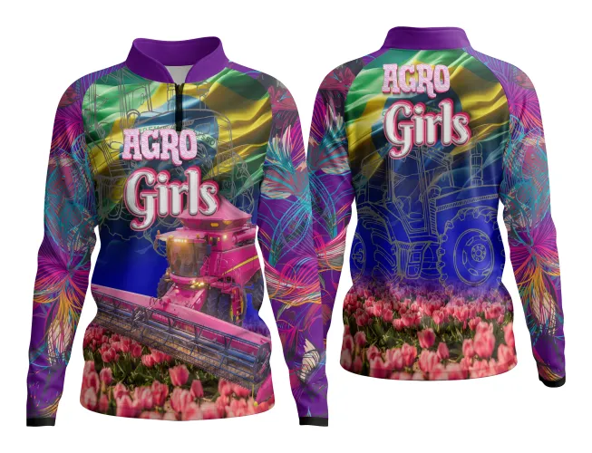 AGRO Feminina: Arte para Estampa Criativa de Camiseta