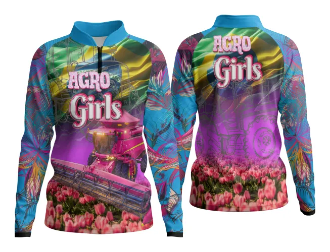 AGRO Feminina: Arte para Estampa Criativa de Camiseta