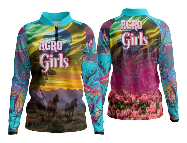 AGRO Feminina: Arte para Estampa Criativa de Camiseta