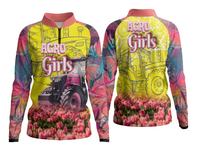 AGRO Feminina: Arte para Estampa Criativa de Camiseta