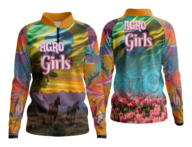 AGRO Feminina: Arte para Estampa Criativa de Camiseta