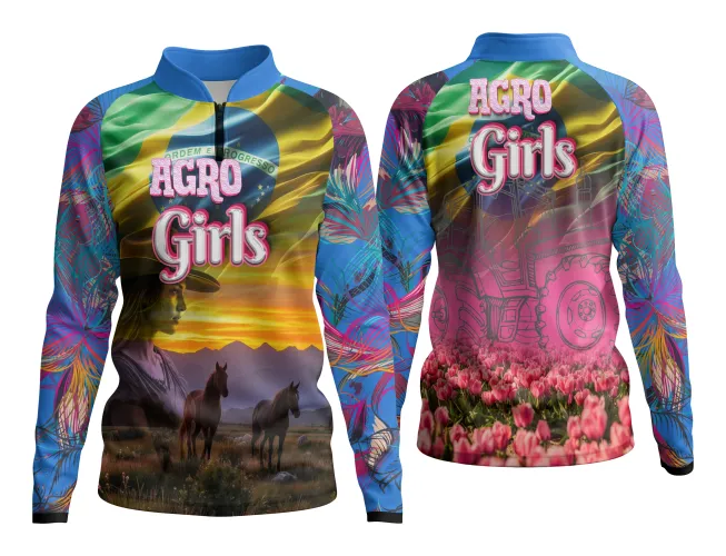 AGRO Feminina: Arte para Estampa Criativa de Camiseta