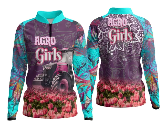 AGRO Feminina: Arte para Estampa Criativa de Camiseta