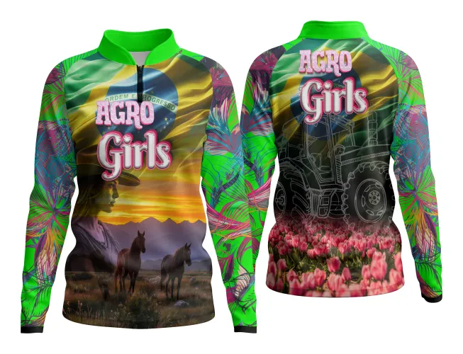 AGRO Feminina: Arte para Estampa Criativa de Camiseta