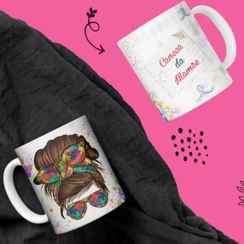 Arte Sublimação Caneca da Mamãe - Bruna Molina