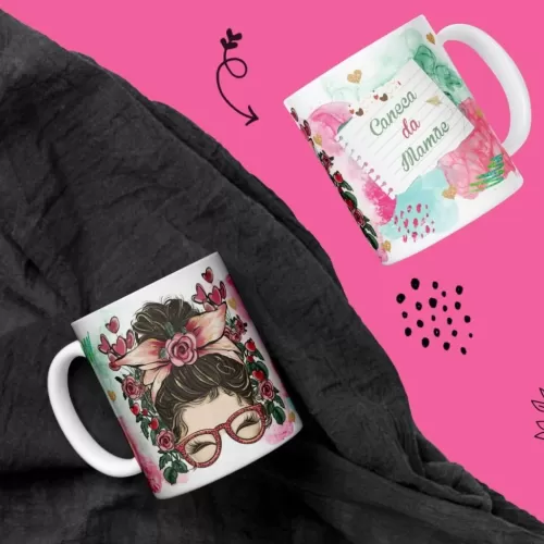 Arte Sublimação Caneca da Mamãe - Bruna Molina