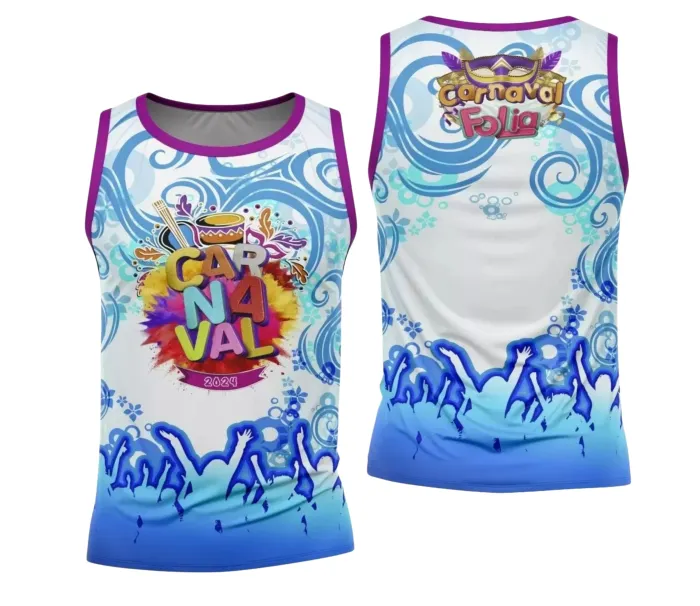 Arte Vetor Camisa Abadá - Carnaval para Sublimação 2024 - Modelo 01